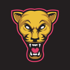 Animal Head - Jaguar - vector logo/icon illustration mascot