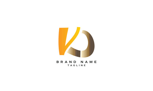 KVD, KDV, VKD, VDK, DVK, DKV, Abstract initial monogram letter alphabet logo design