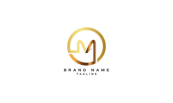 MAO, MOA, AMO, AOM, OAM, OMA, Abstract initial monogram letter alphabet logo design