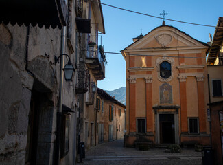 street in the old town, Orta S.Giulio, Italy