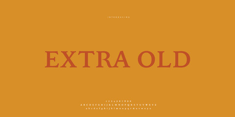 Hand drawn elegant alphabet letters font and number. Classic Lettering Minimal Fashion Designs. Typography modern Sen serif fonts regular decorative vintage concept. vector illustration © SyedMuhammad