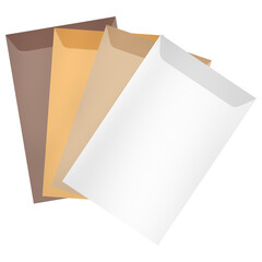 envelope isolated on a white background