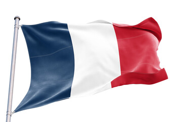 france flag with transparent background.