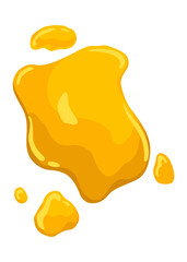 Maple syrup icon. Droplet and flowing nectar. Cartoon natural design elements, fresh and tasty isolated on white background