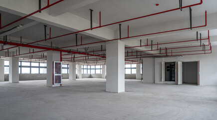 Empty business building interior