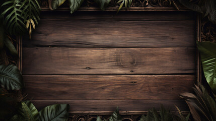 Dark brown antique plank