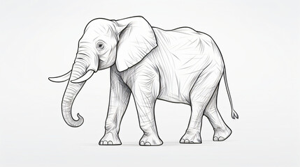 Elephant outline