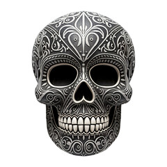 Skull Specter Mask isolated on transparent background.