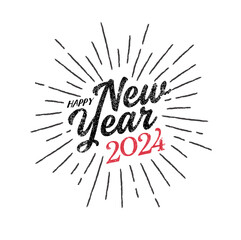 happy new year 2024 design