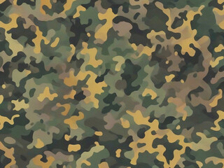 Fototapeta premium Full seamless abstract military green color camouflage skin pattern for decor and textile. Army masking design for hunting textile fabric printing and wallpaper. Design for fashion and home design.