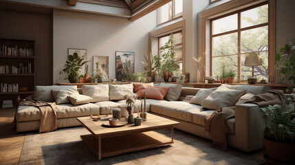 Obraz premium modern living room