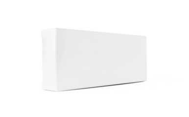 Blank white cardboard paper box for products design mock-up