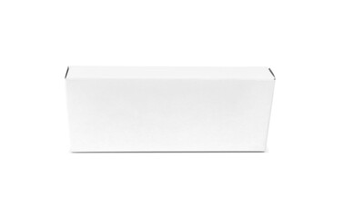Blank white cardboard paper box for products design mock-up
