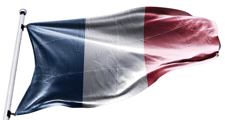 france flag with transparent background.