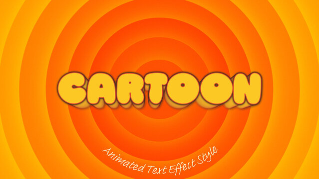 Cartoons Tunes Text Effect