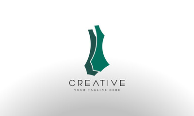 Creative initial logo design template