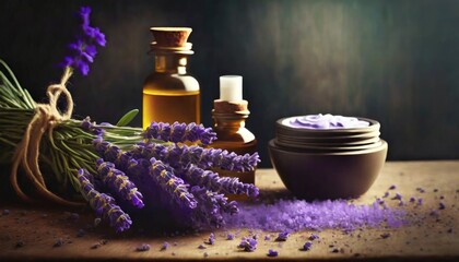 Obraz na płótnie Canvas Lavender Nourish Your Senses with Care 