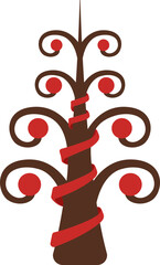 Unique Christmas Tree Illustration