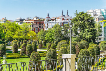 view of the city park