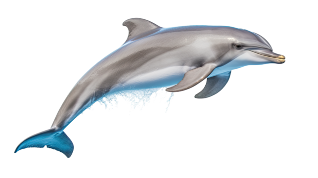 Dolphin. Isolated on Transparent background.	