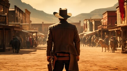 man walking on the street