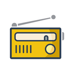 radio icon design vector template simple and modern