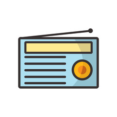 radio icon design vector template simple and modern