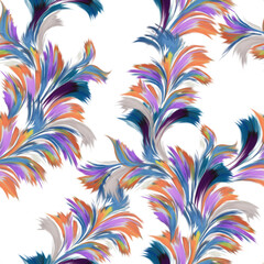 seamless abstract design, digital painting, wallpaper design