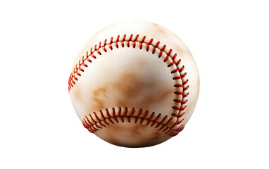 A Detailed Look at the Intensity of Baseball in Realistic Imagery on White or PNG Transparent Background