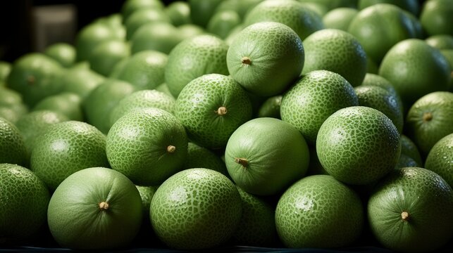 Green Melons Sold Market Stall Spanish, HD, Background Wallpaper, Desktop Wallpaper 