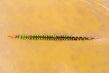 Boat racers are practicing rowing on the Maspero River. celebrate ok om bok festival