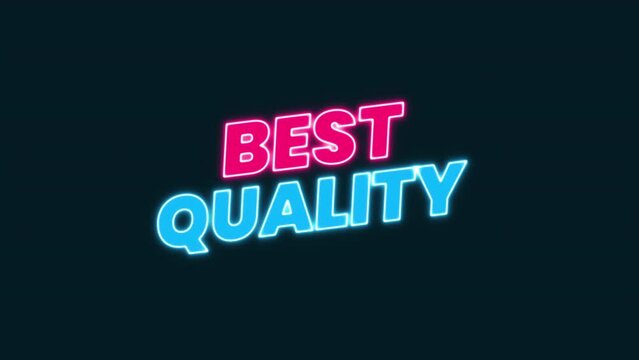 best quality neon text motion animation,two colors.
