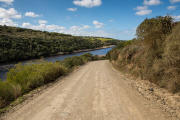 still bay river valley a Mediterranean landscape of rolling hills and dry stone walls