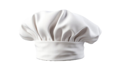A Realistic Image of the Classic Chef's Hat in the Kitchen on White or PNG Transparent Background