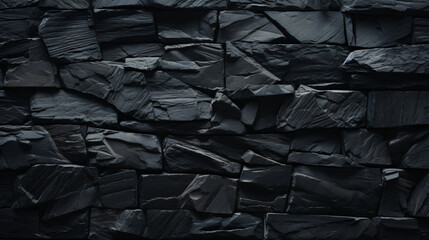 Black texture dark slate stone background.
