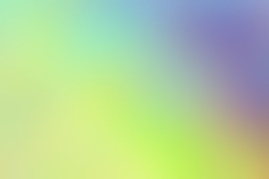 Abstract blurred background image of green, purple colors gradient used as an illustration. Designing posters or advertisements.