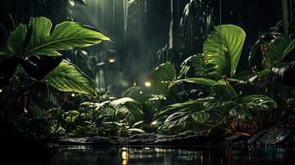 Fototapeta premium Foot Path Jungle After Rainy Day, HD, Background Wallpaper, Desktop Wallpaper 