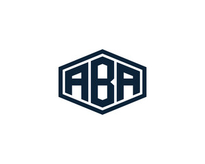 ABA logo design vector template