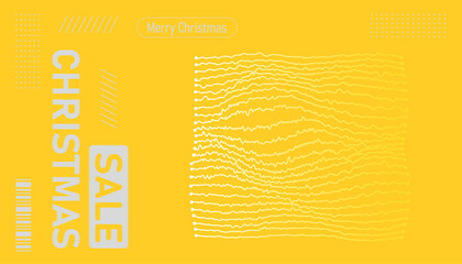 Christmas sale banner, vector illustration