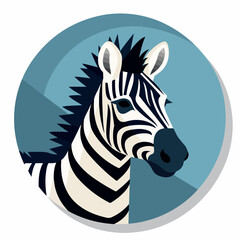 Zebra in cartoon, doodle style. Isolated 2d vector illustration in logo, icon style, Eps 10. AI Generative