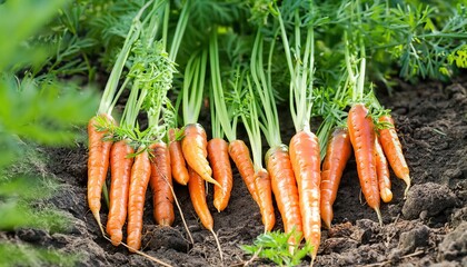 carrots in the garden