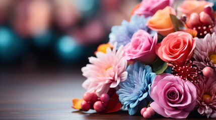 Closeup Colourful Flower, HD, Background Wallpaper, Desktop Wallpaper 