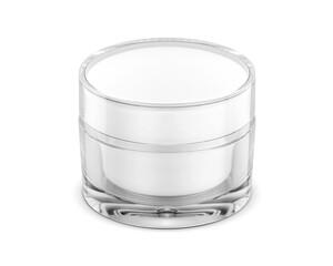 blank packaging transparent acrylic pot for cream and cosmetic product branding design mock-up - 686069369