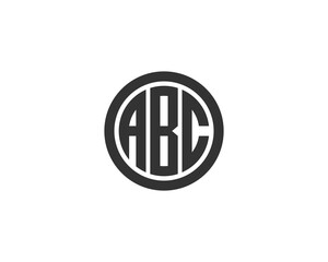 ABC logo design vector template