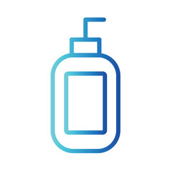 Bottle Care Cream Gradient Outline Icon