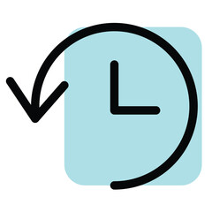 illustration of a icon clock