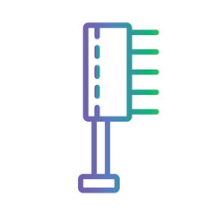 Sauna Spa Body Gradient Outline Icon