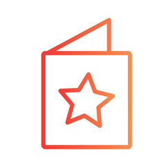 Baby Book Kids Gradient Outline Icon