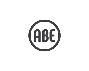 ABE logo design vector template