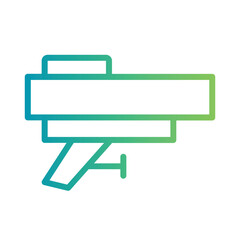 Gun Toy Weapon Gradient Outline Icon